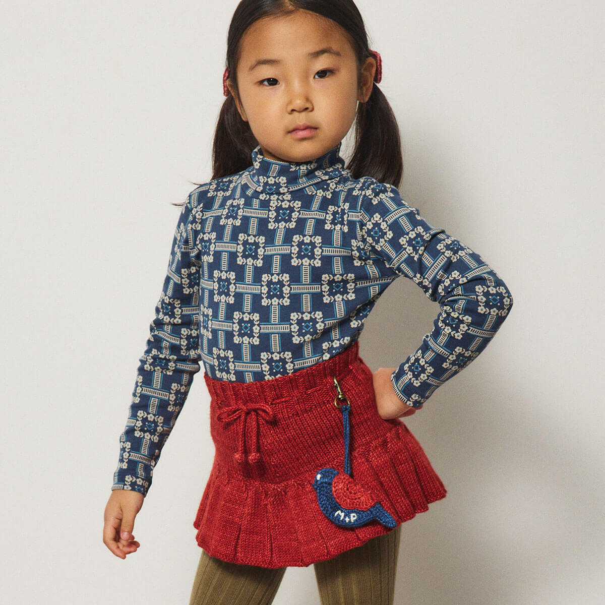 Turtleneck in Moonlight Railroad Floral by Misha & Puff