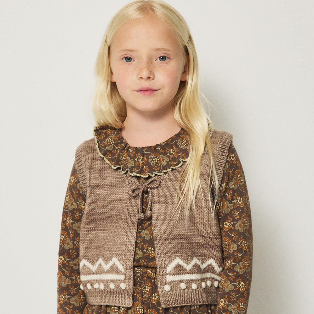 Zig Zag Vest in Brut by Misha & Puff