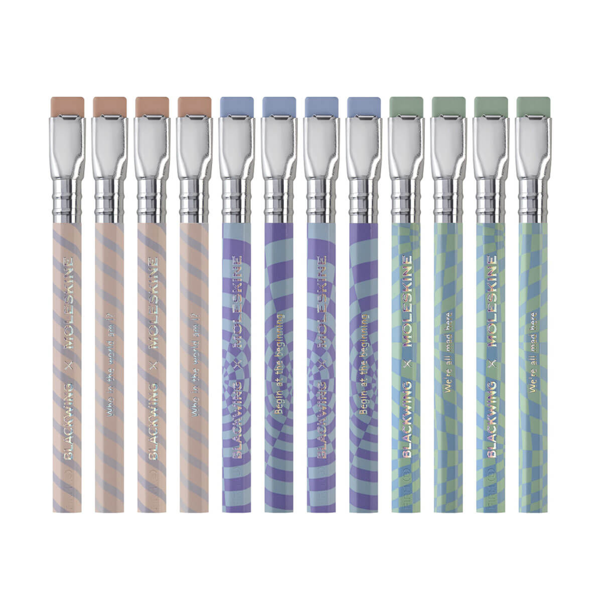 Alice's Adventures in Wonderland Mini Pencil Set (Box of 12) by Blackwing x Moleskine
