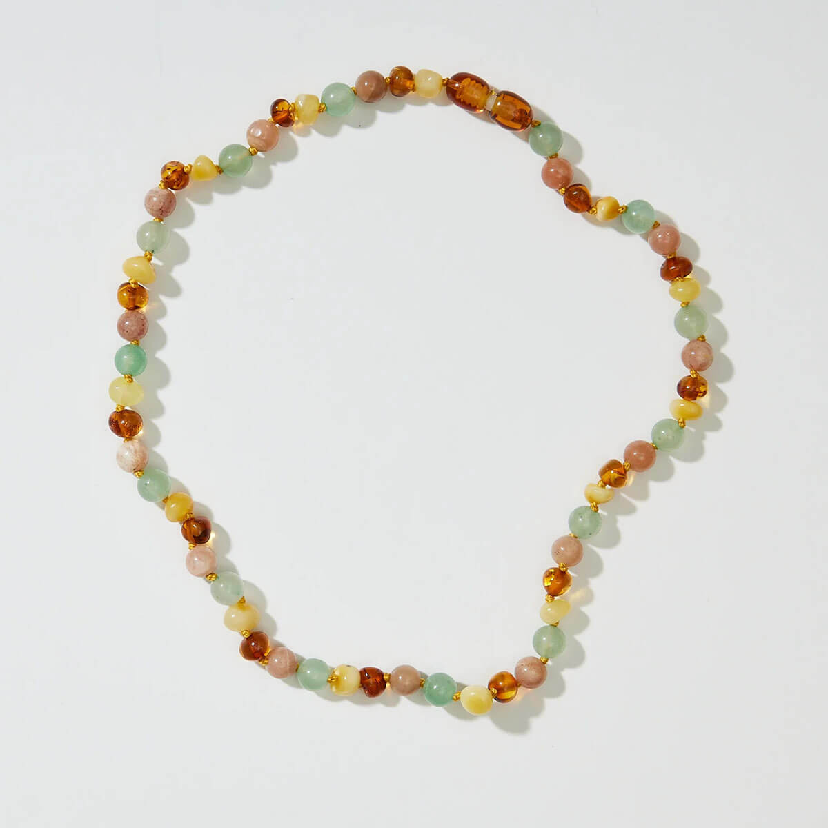 Lulu Kids Necklace in Sunstone & Aventurine by Nirrimis