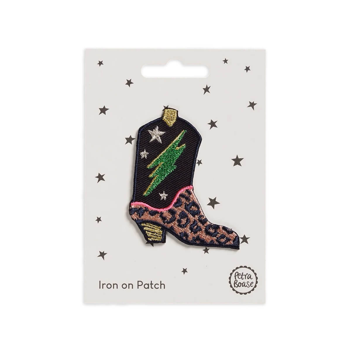 Cowboy Boot Iron On Patch by Petra Boase