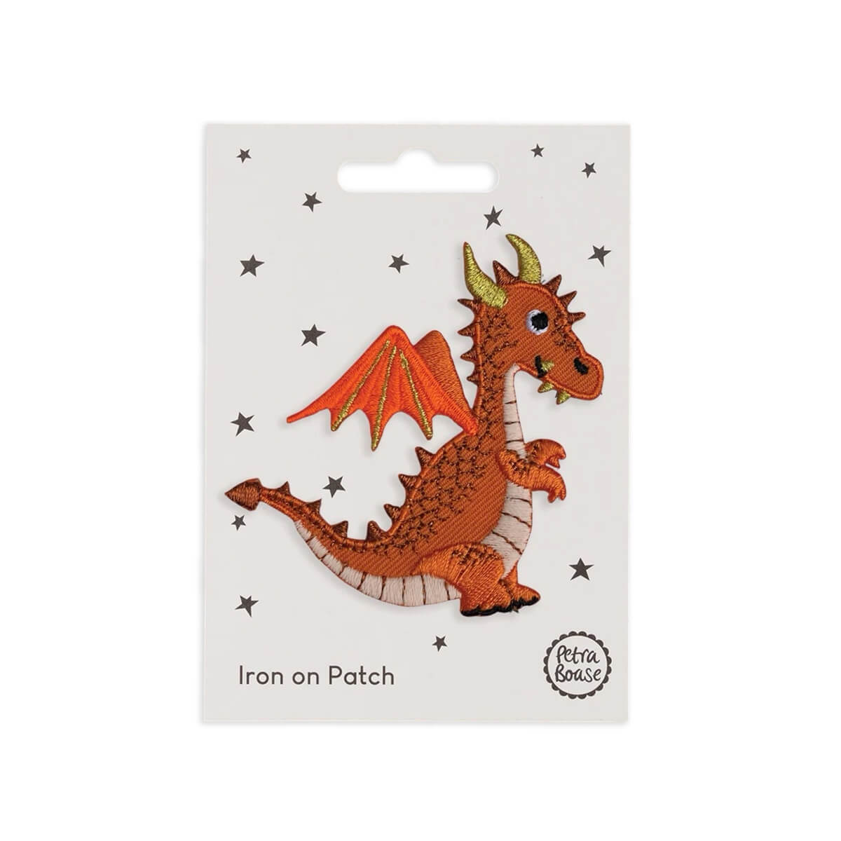 Dragon Iron On Patch by Petra Boase