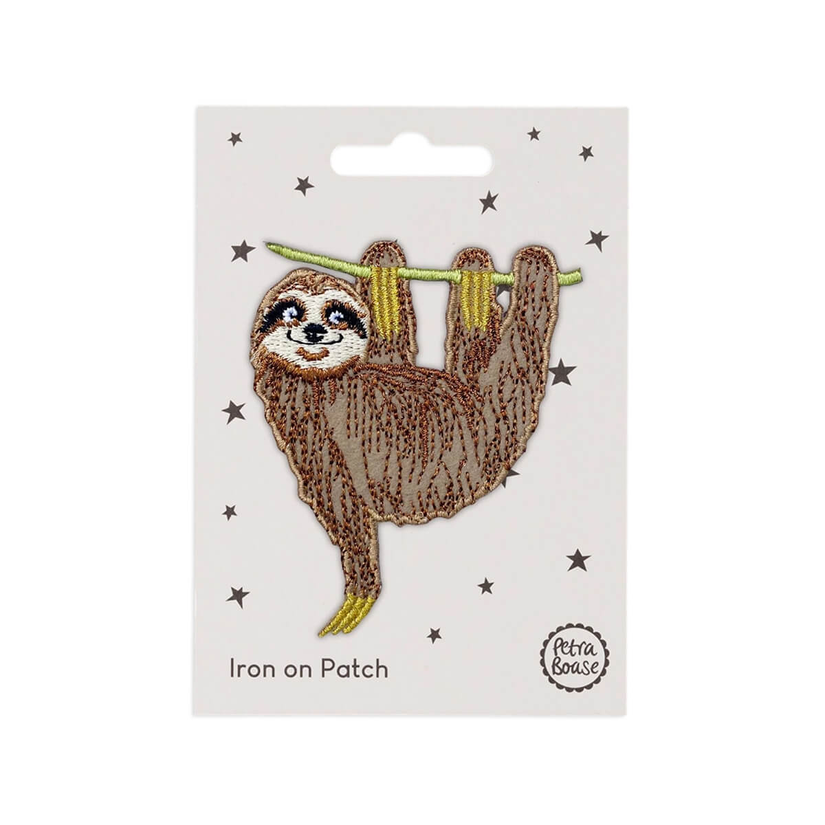 Sloth Iron On Patch by Petra Boase