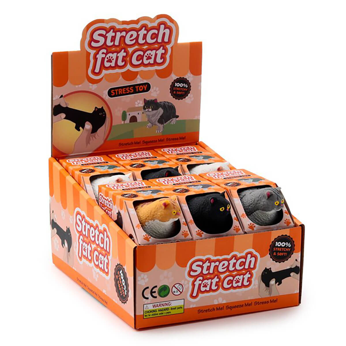 Stretchy Fat Cat Stress Toy by Puckator