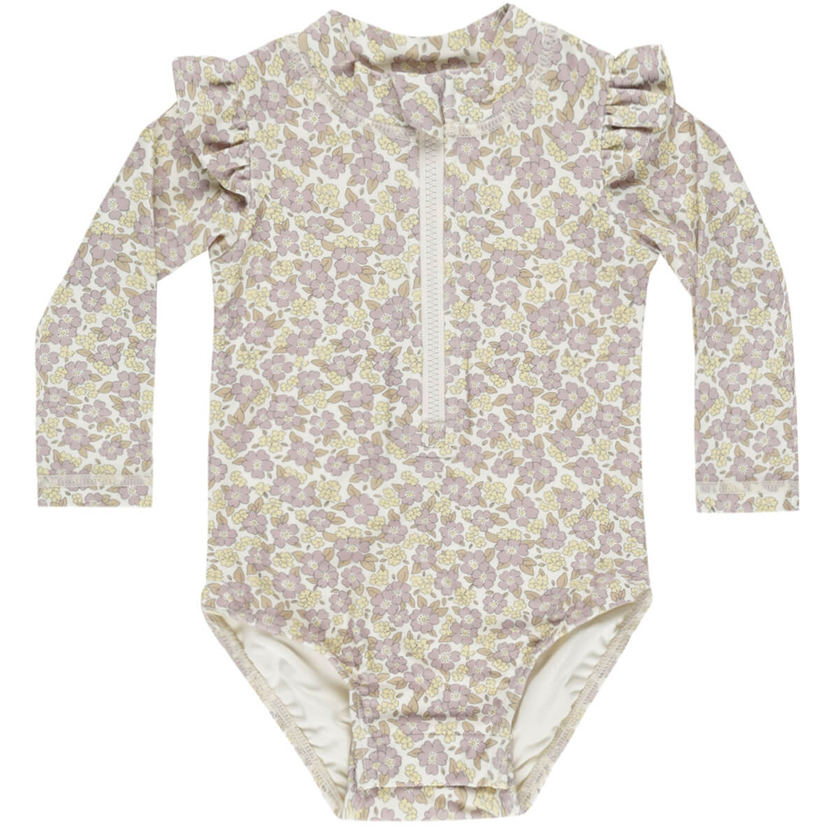 Quincy Mae Byron Rashguard One-Piece - Unicorns