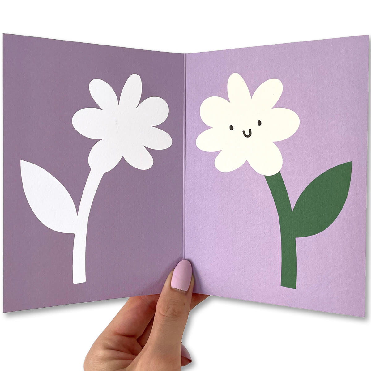 Flower Greetings Card by Rumble Cards