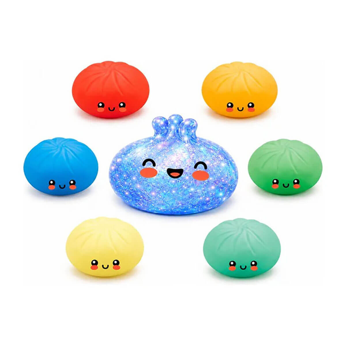 Original Viral Mystery Squishy Dumpling Blue Holographic Edition by Crazy Fun From RMS