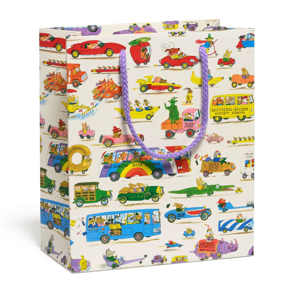 Busytown Cars Medium Gift Bag by Red Cap Cards