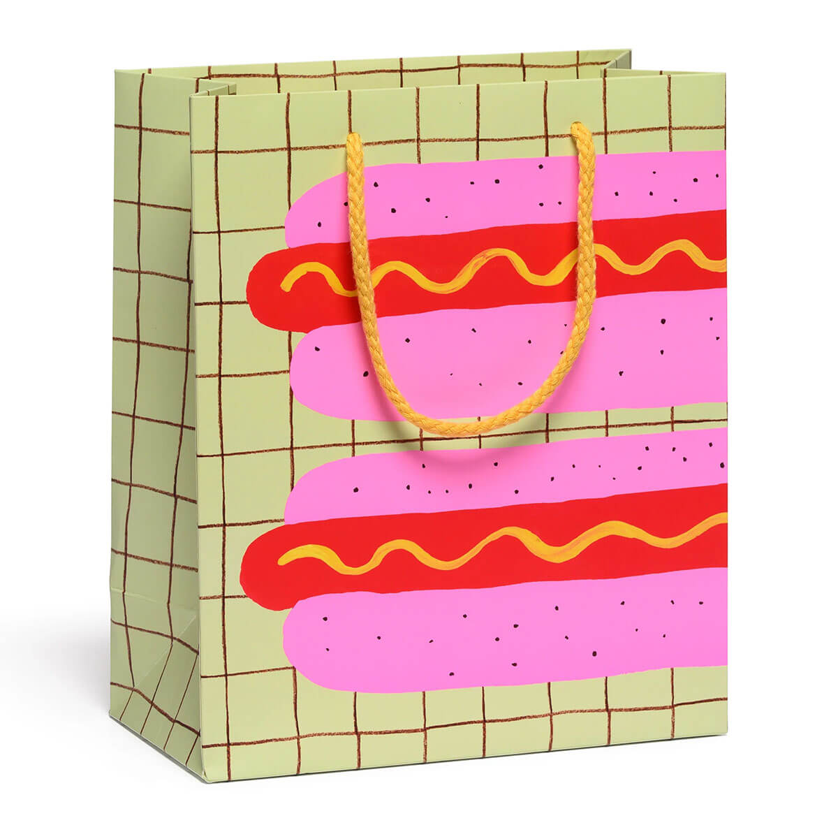 Neon Hot Dog Medium Gift Bag By Red Cap Cards