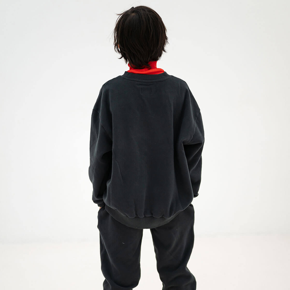 Cozydrop Sweater in Moonless Night Black by Repose AMS