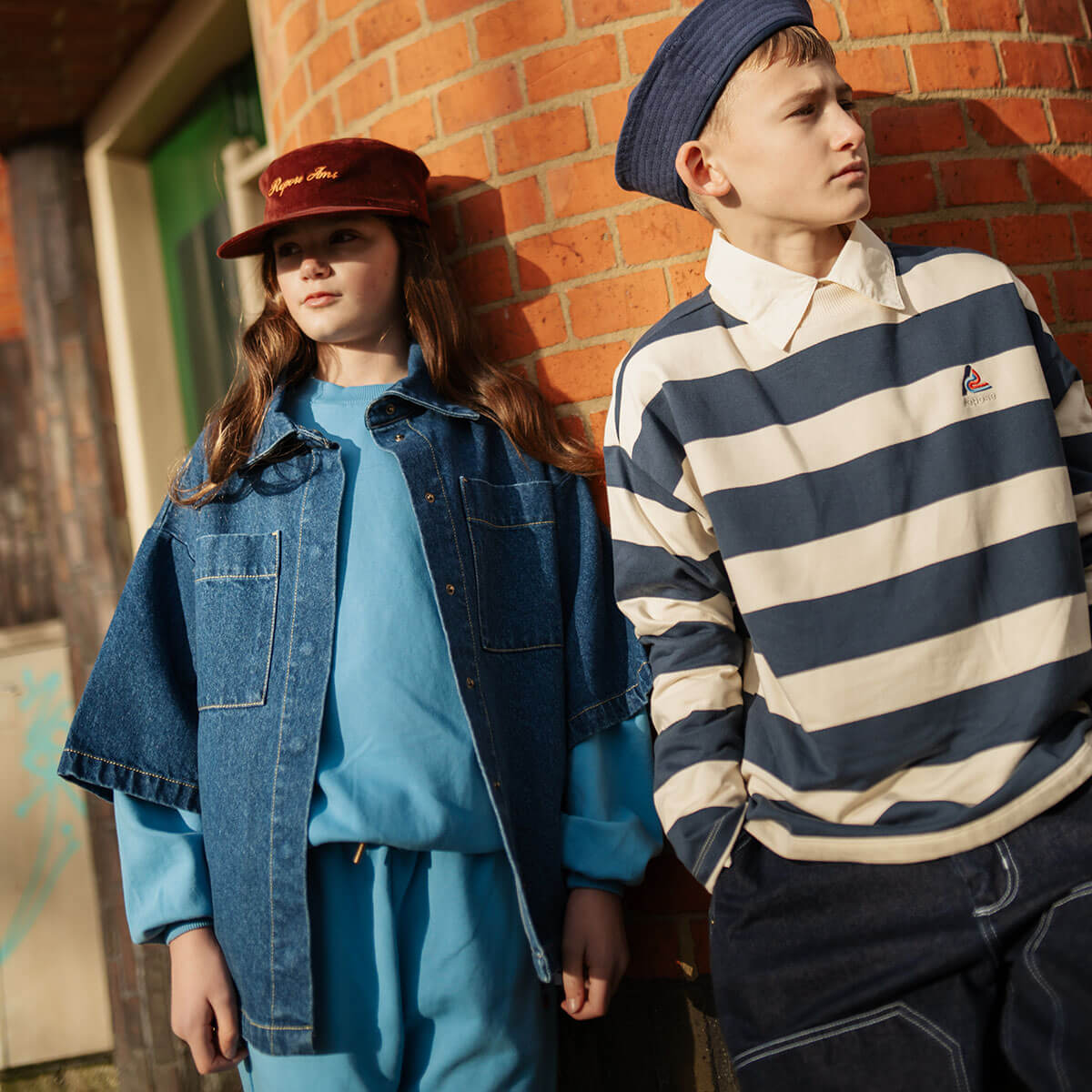 Crewneck Sweater in Misty Horizon by Repose AMS
