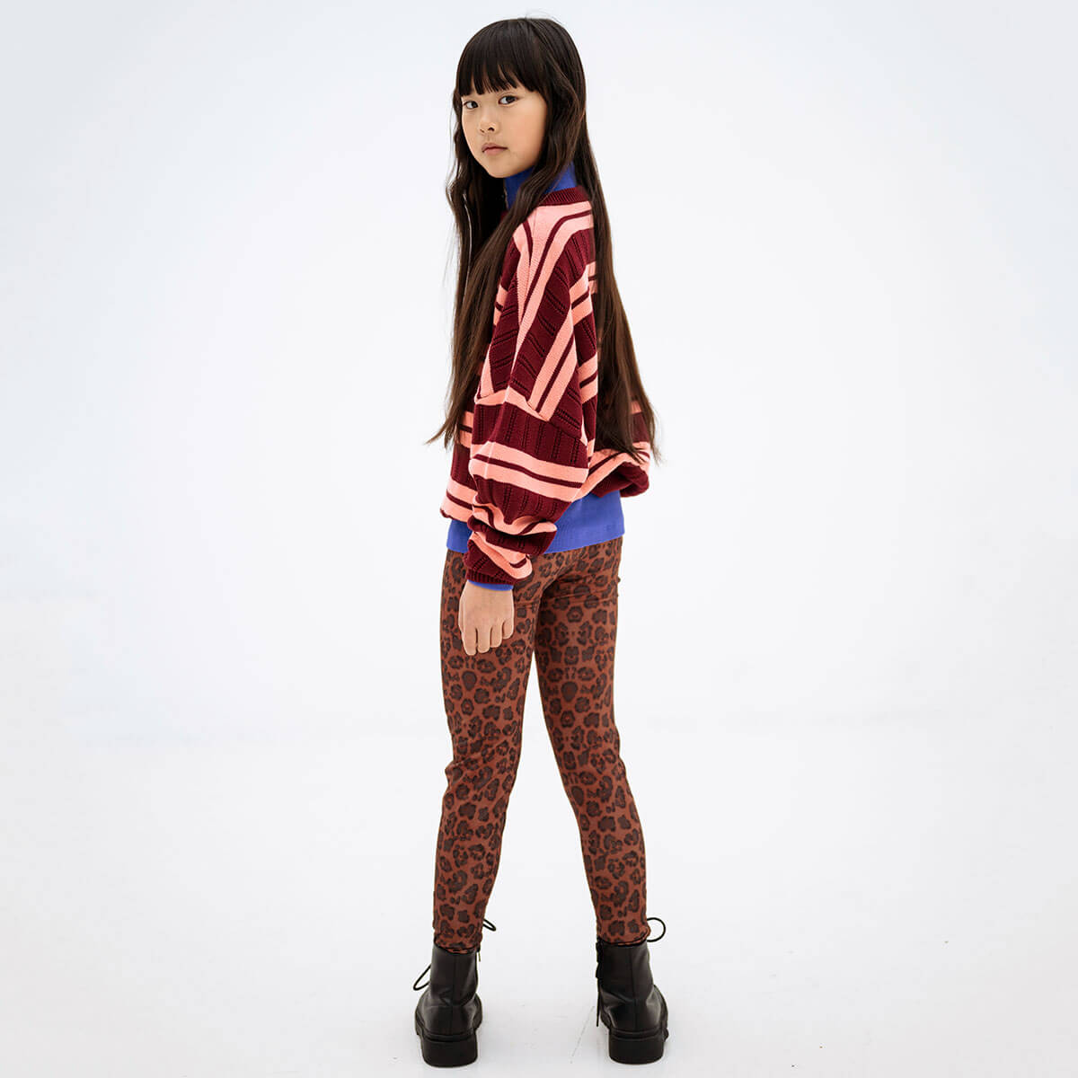 Leggings in Chocolate Leopard by Repose AMS