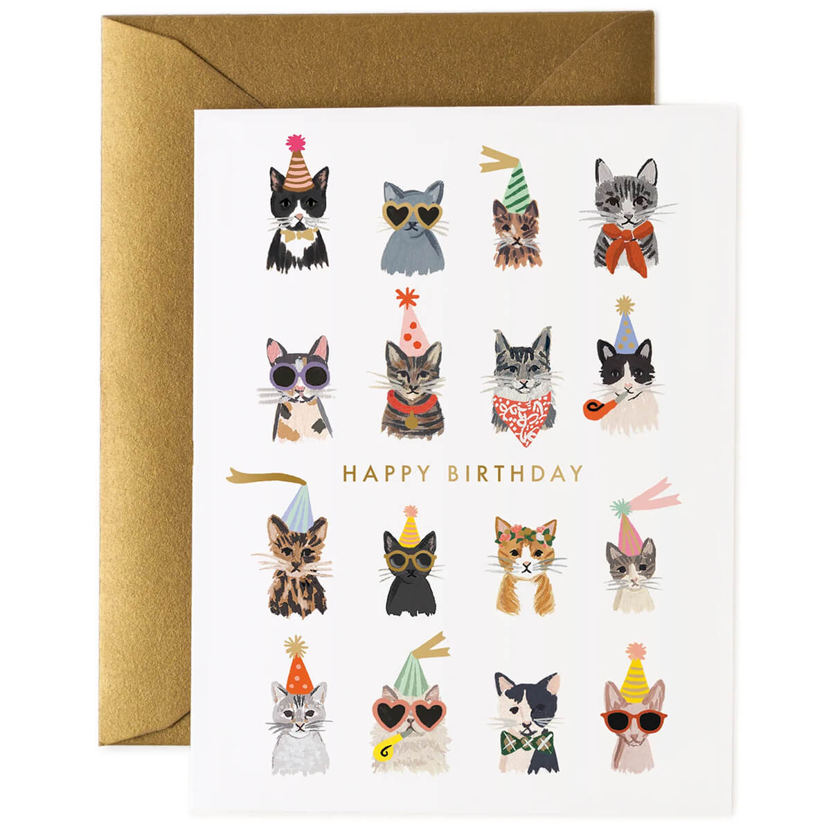 Cool Cats Birthday Greetings Card By Rifle Paper Co.