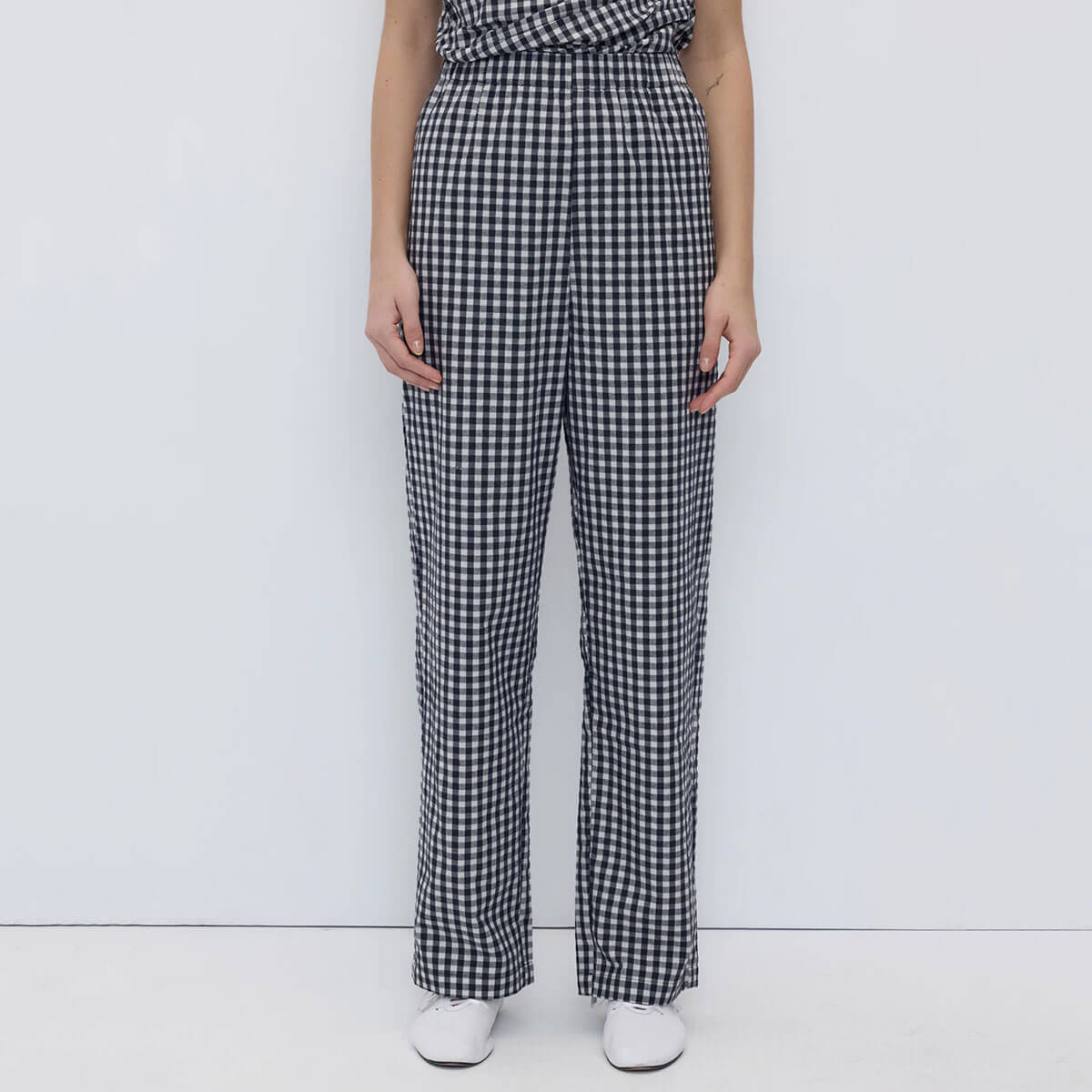 Cep Pants in Black Gingham by Rita Row