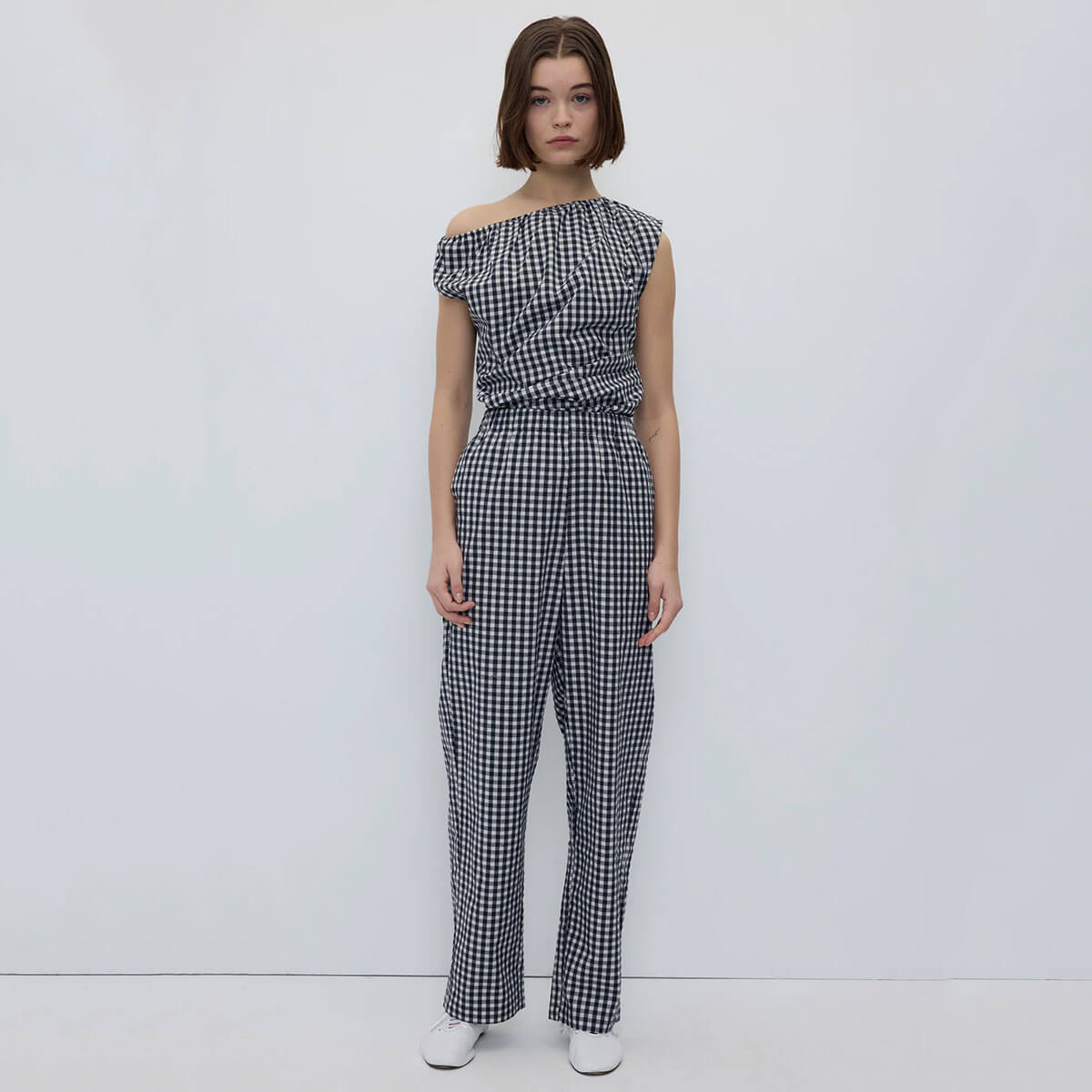 Cep Pants in Black Gingham by Rita Row