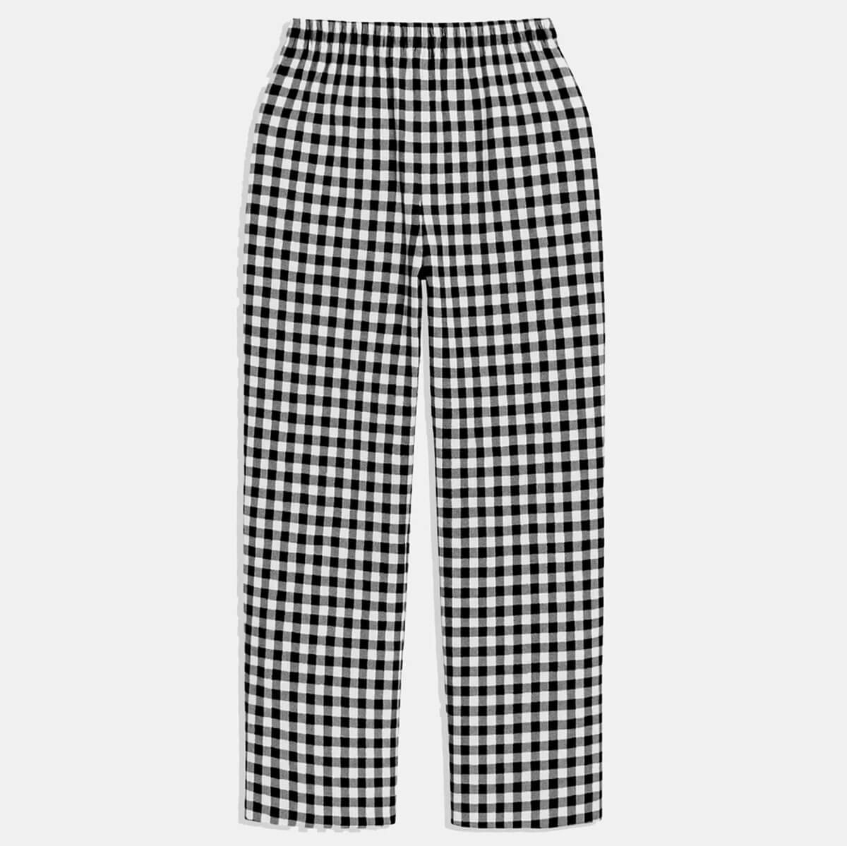 Cep Pants in Black Gingham by Rita Row