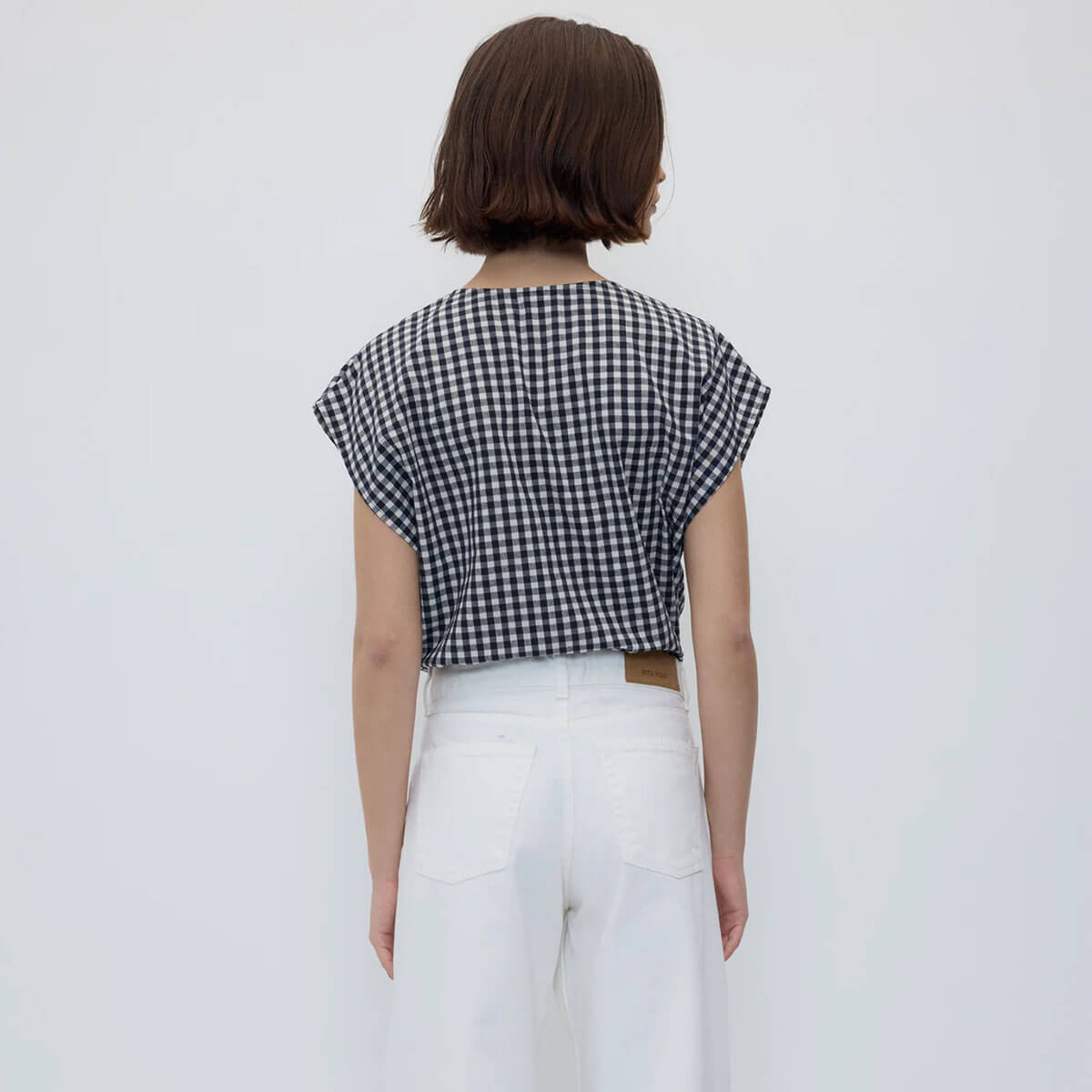 Diana Top in Black Gingham by Rita Row