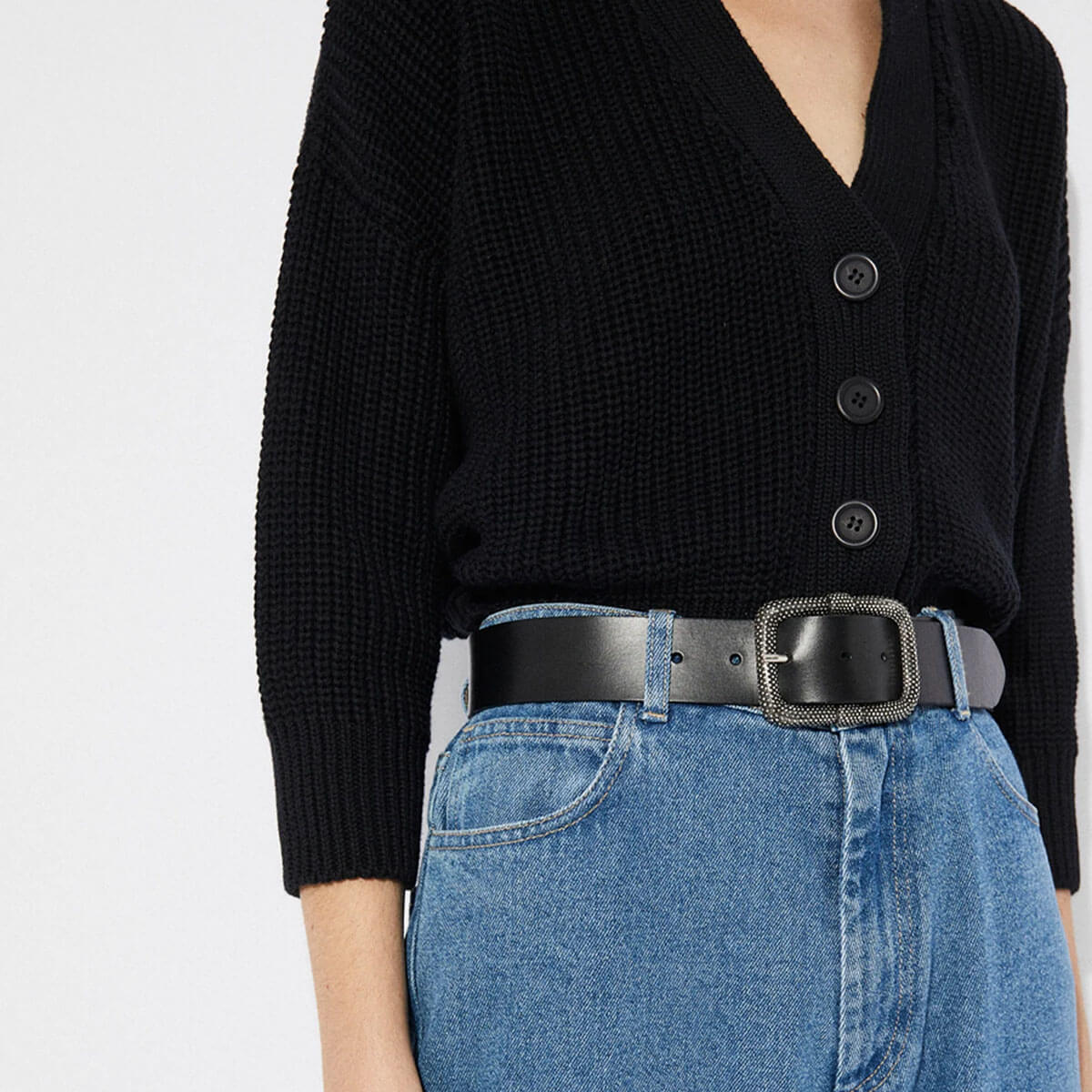 Sclater Cardigan in Black by Rita Row
