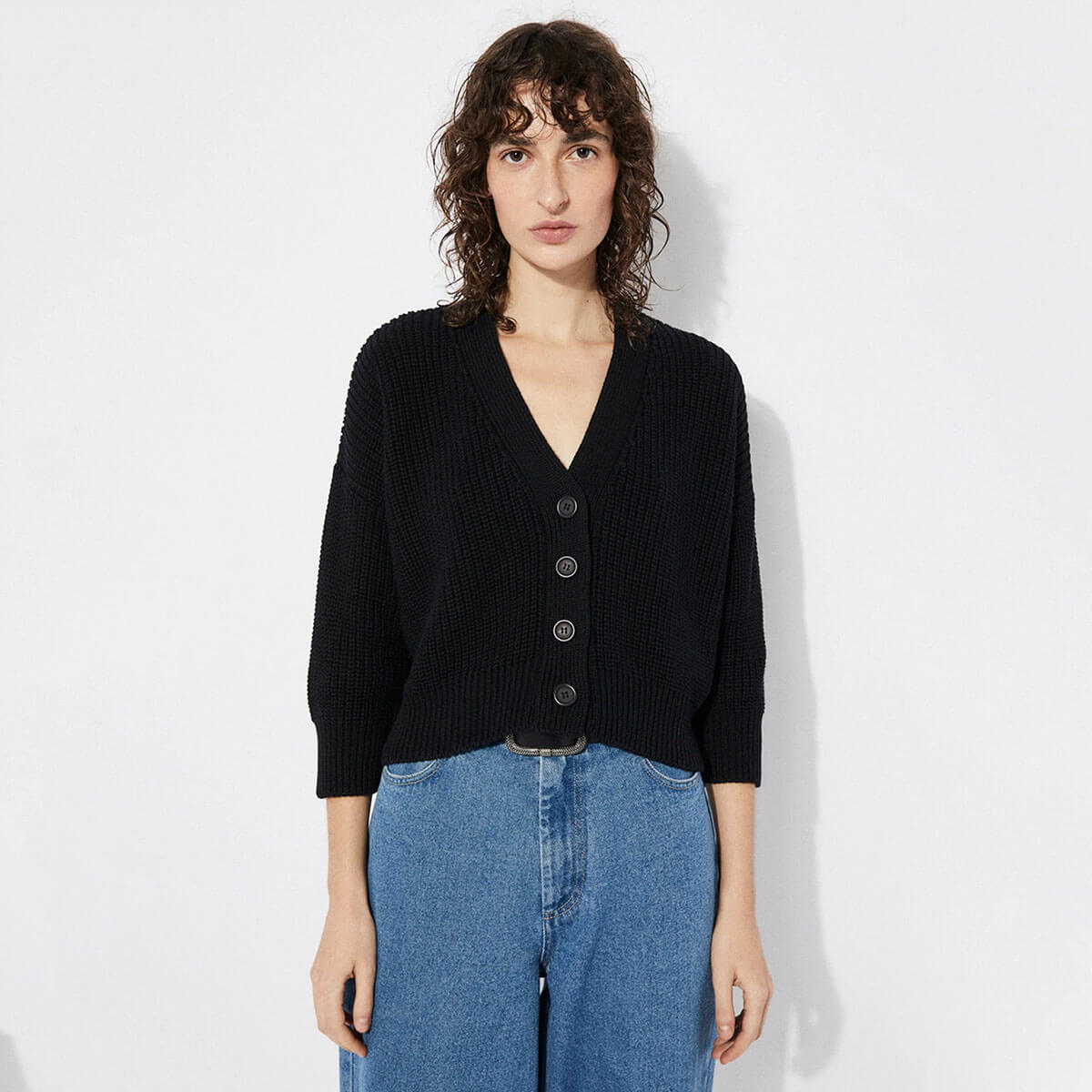 Sclater Cardigan in Black by Rita Row