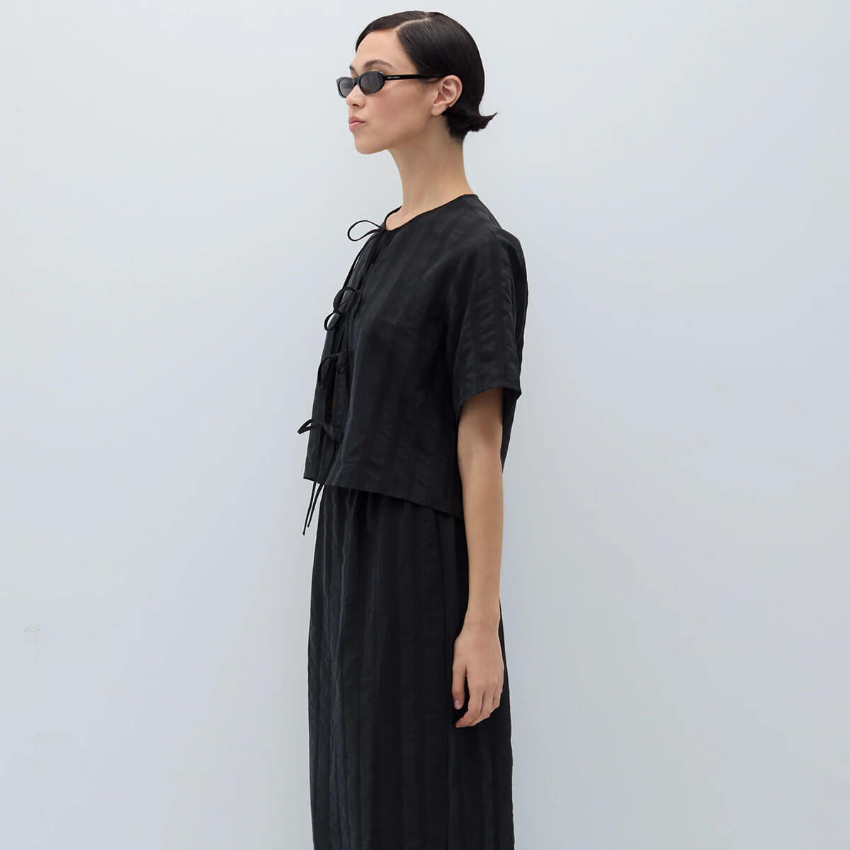 Vanitas Top in Black by Rita Row