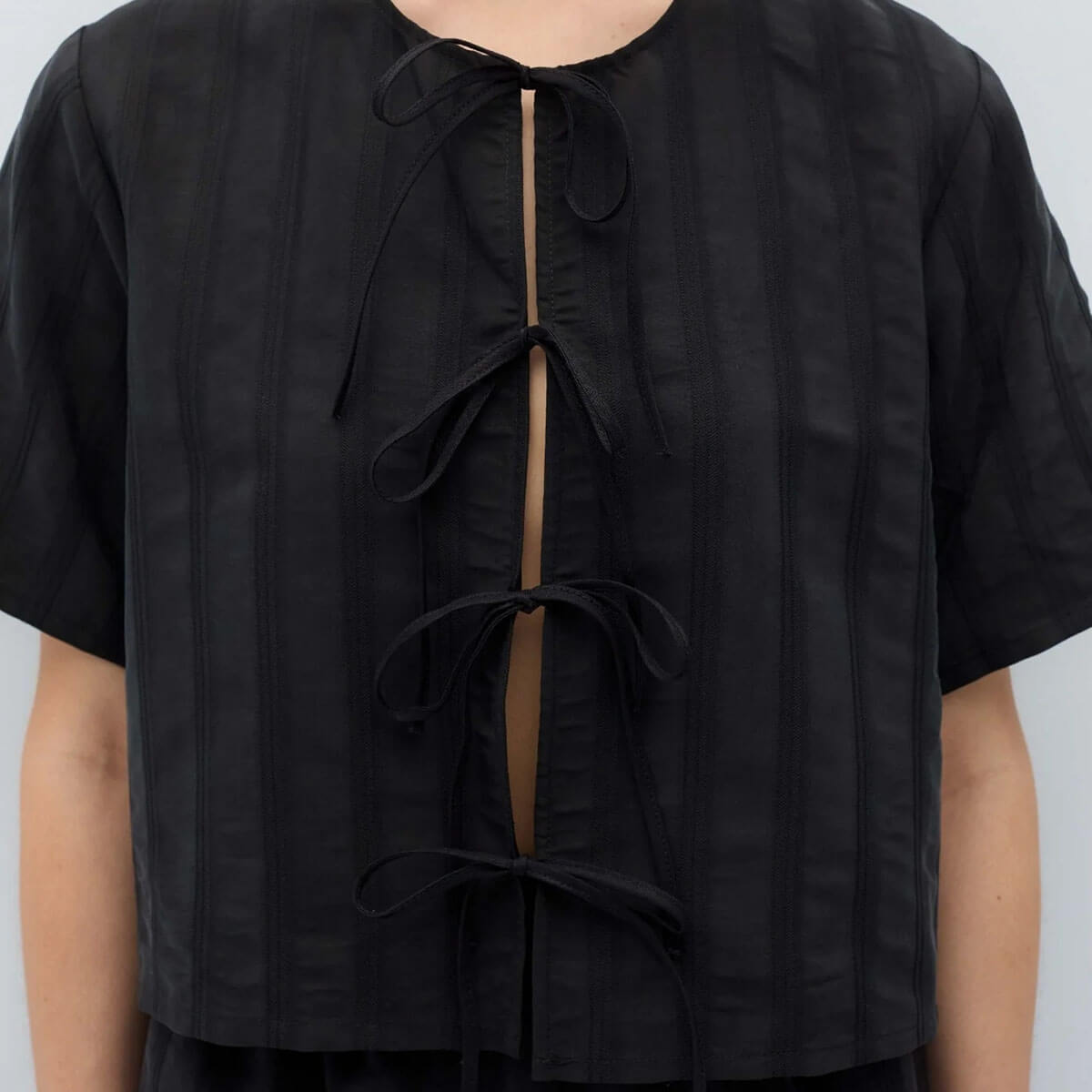 Vanitas Top in Black by Rita Row