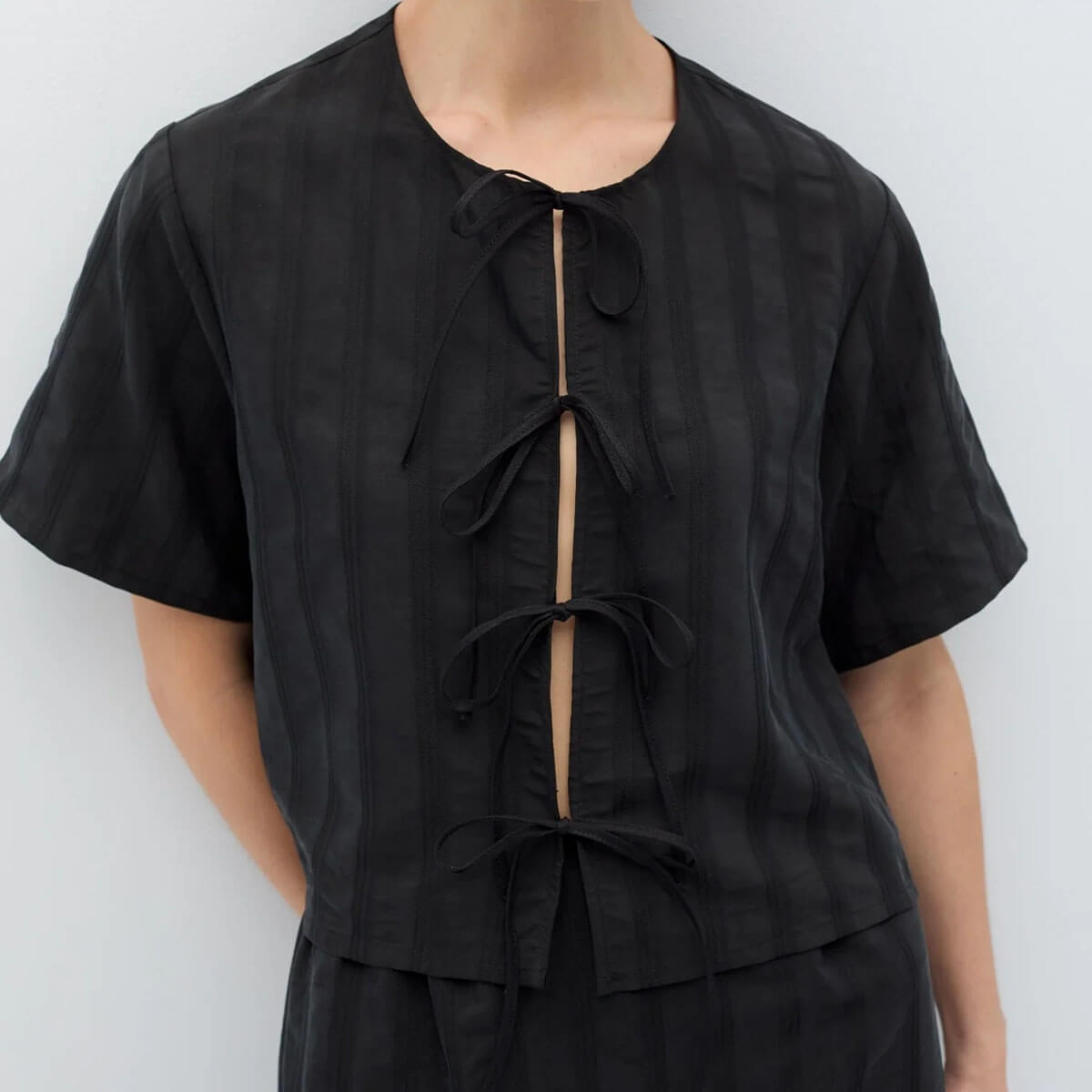 Vanitas Top in Black by Rita Row