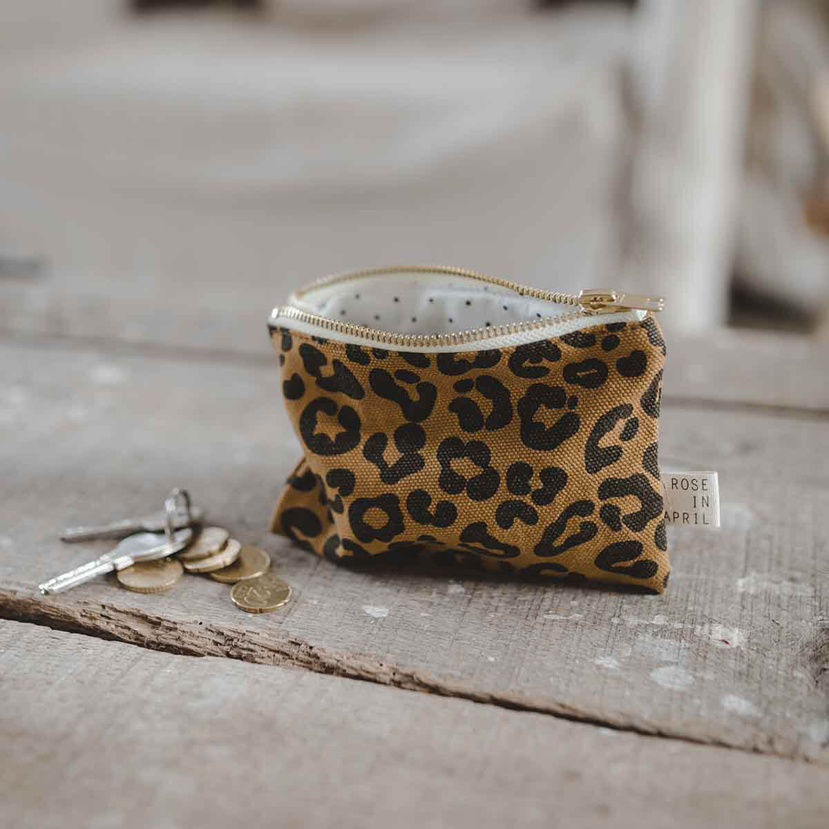 Marie Purse in Graou Leopard Caramel by Rose in April