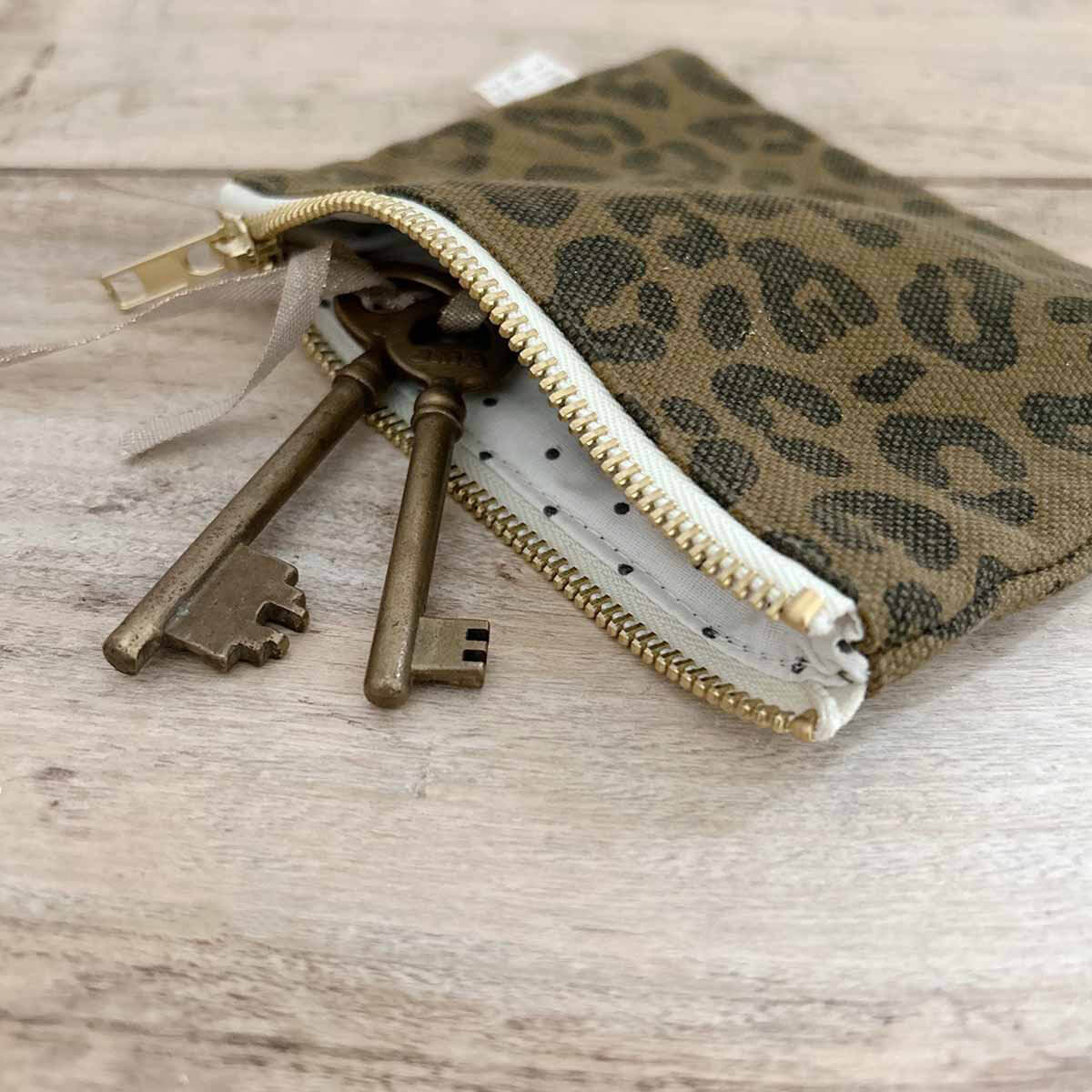 Marie Purse in Graou Leopard Olive by Rose in April