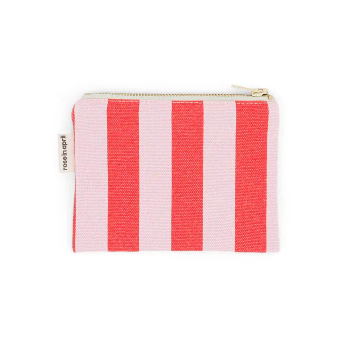 Marie Purse in Tomato / Candy Pink Stripes by Rose in April