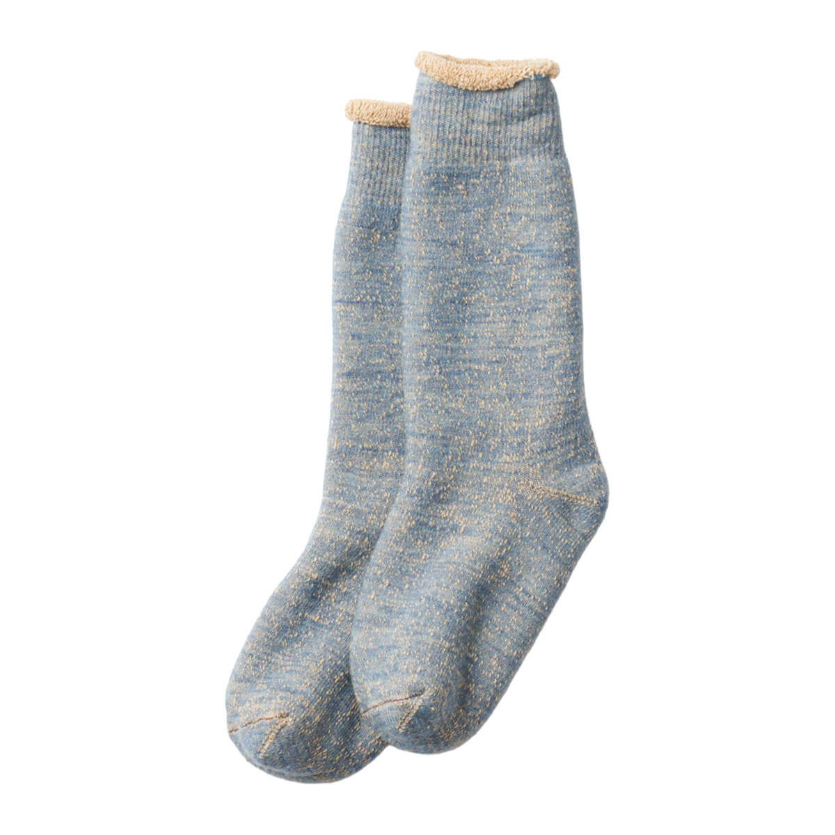 Double Face Crew Adult Socks in Blue / Brown by RoToTo