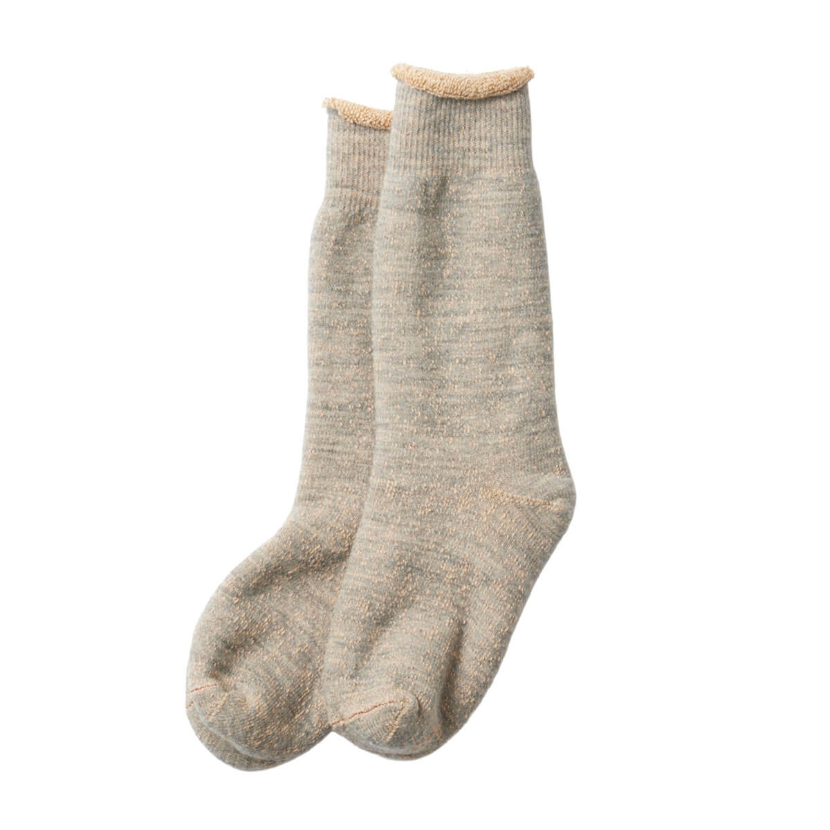 Double Face Crew Adult Socks in Gray / Brown by RoToTo