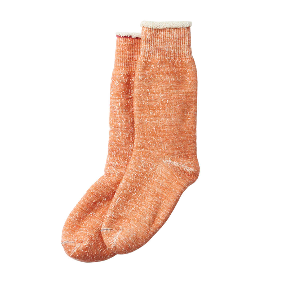 Double Face Crew Adult Socks in Orange by RoToTo