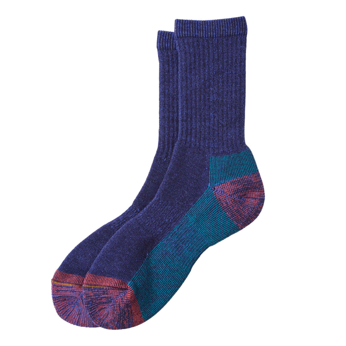 Double Face Merino Pile Adult Socks in Dark Blue by RoToTo