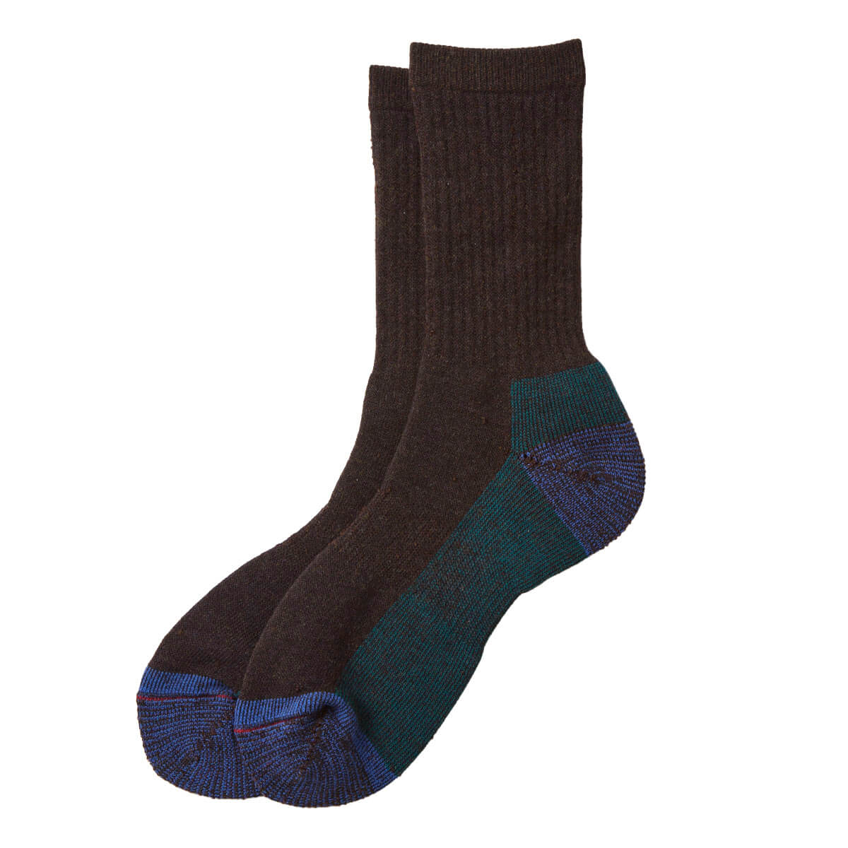 Double Face Merino Pile Adult Socks in Dark Brown by RoToTo