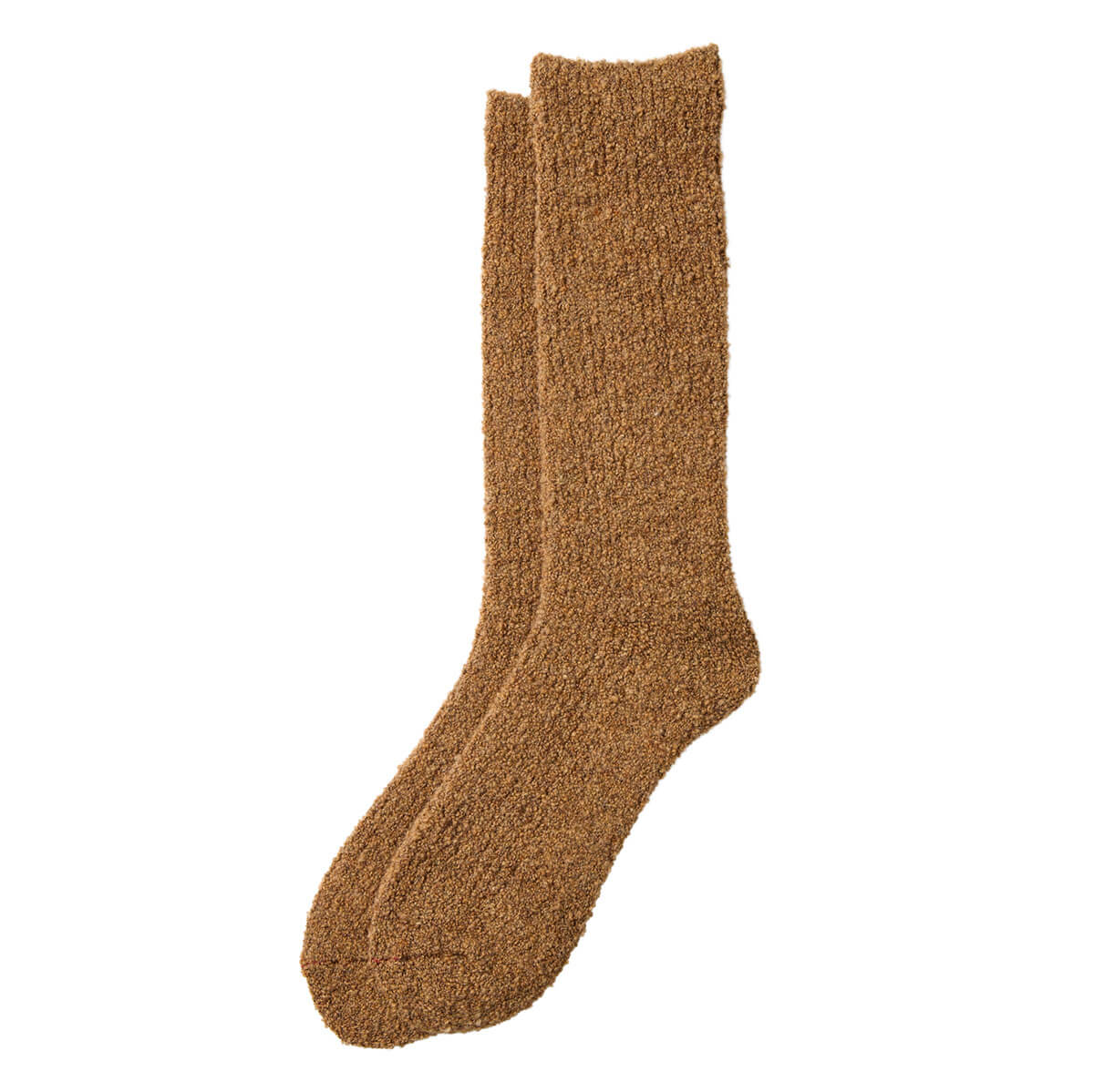 Merino Boucle Adult Socks in Camel by RoToTo