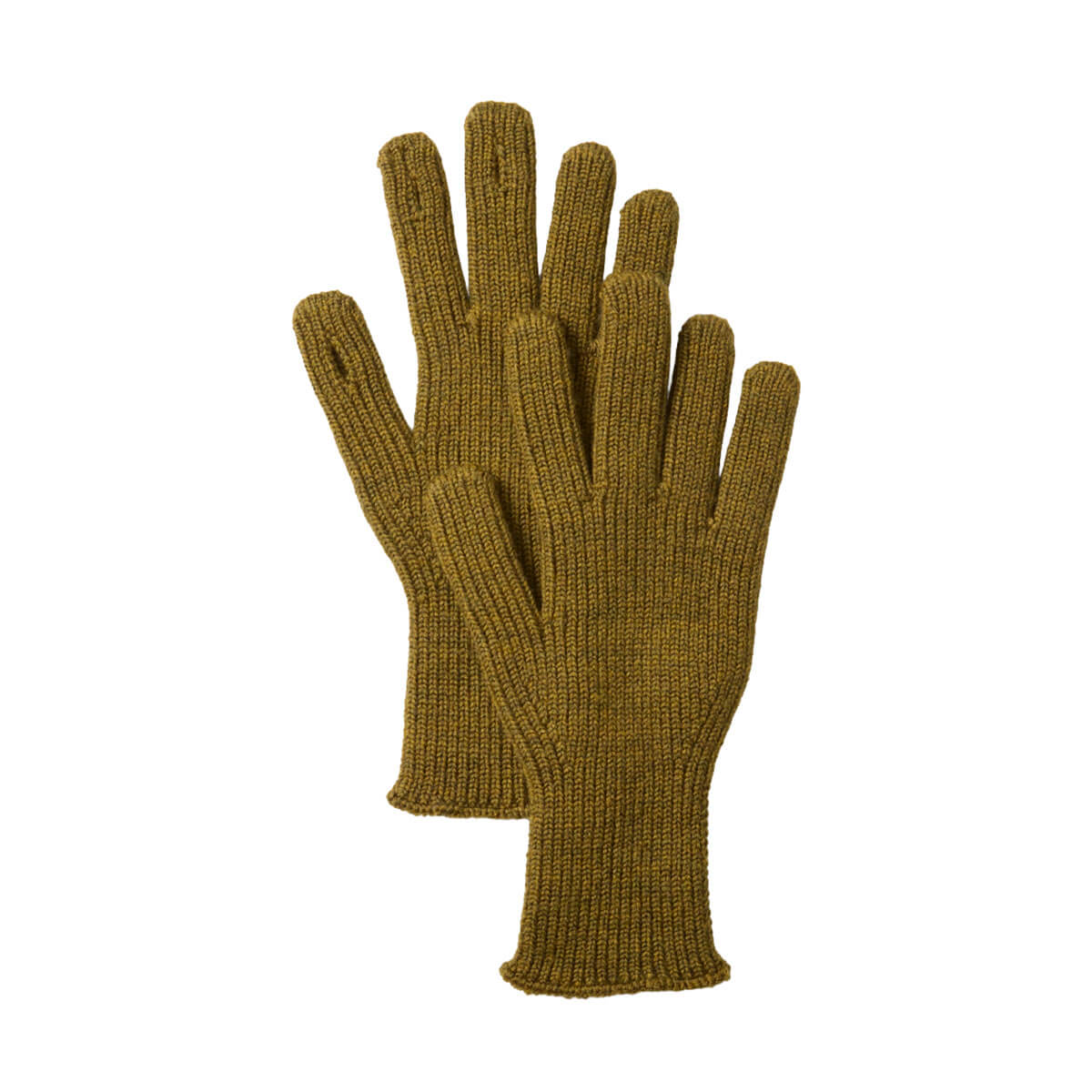 Washable Merino Knit Touch Gloves in Army Green by RoToTo