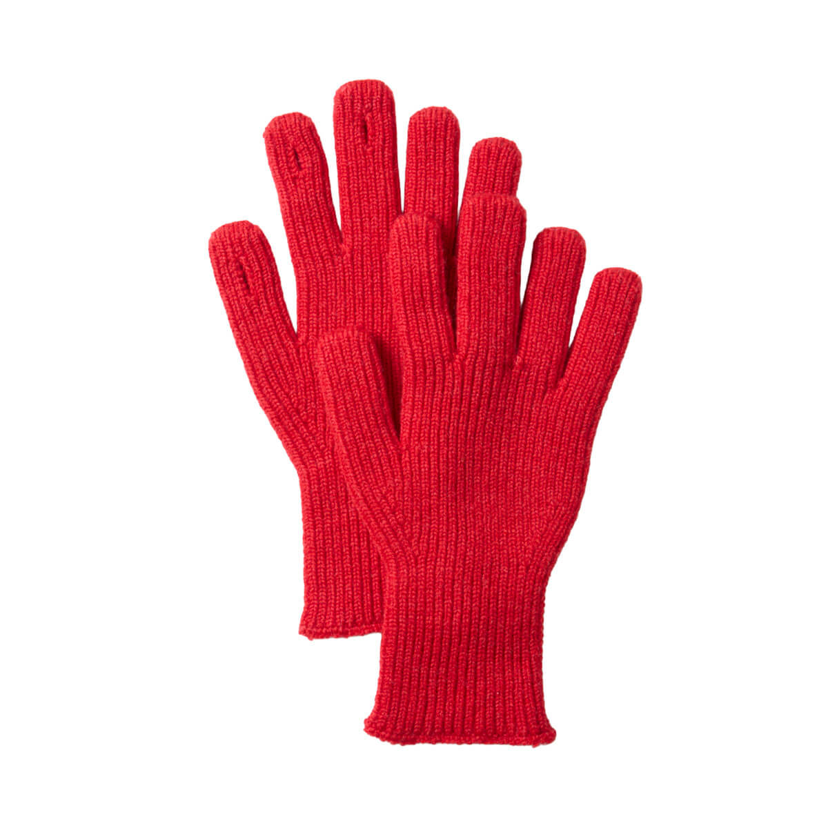 Washable Merino Knit Touch Gloves in Red by RoToTo