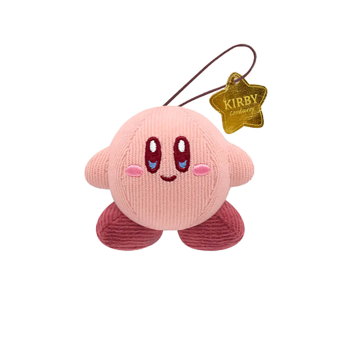 Kirby Corduroy Plush Keychain (Assorted Styles) by SK Japan Smiling Kirby