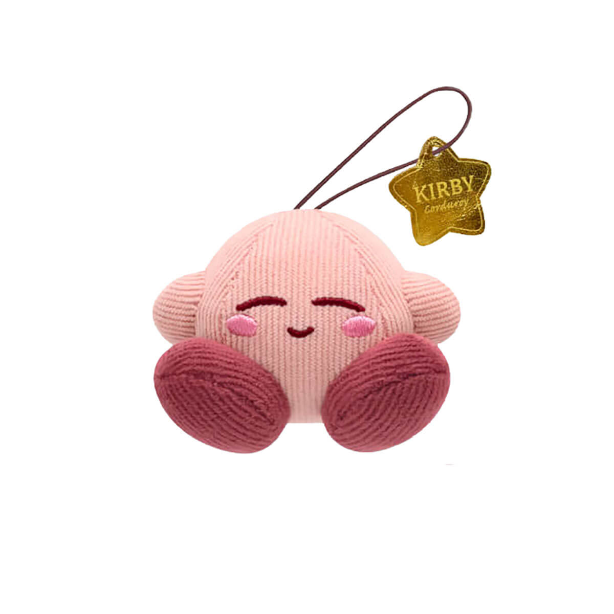 Kirby Corduroy Plush Keychain (Assorted Styles) by SK Japan Relaxing Kirby