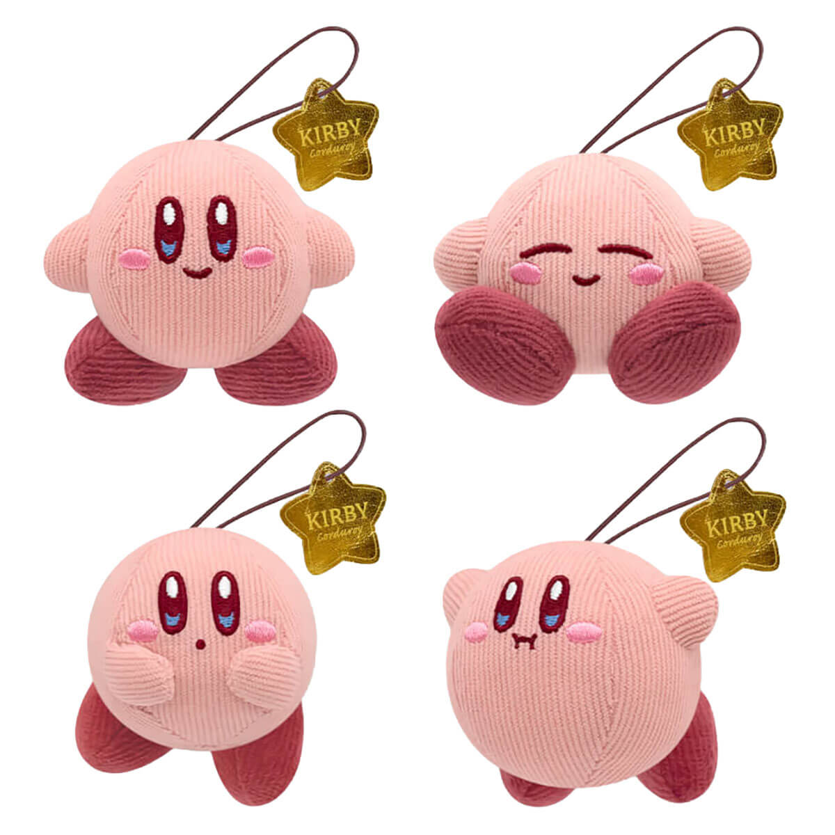 Kirby Corduroy Plush Keychain (Assorted Styles) by SK Japan
