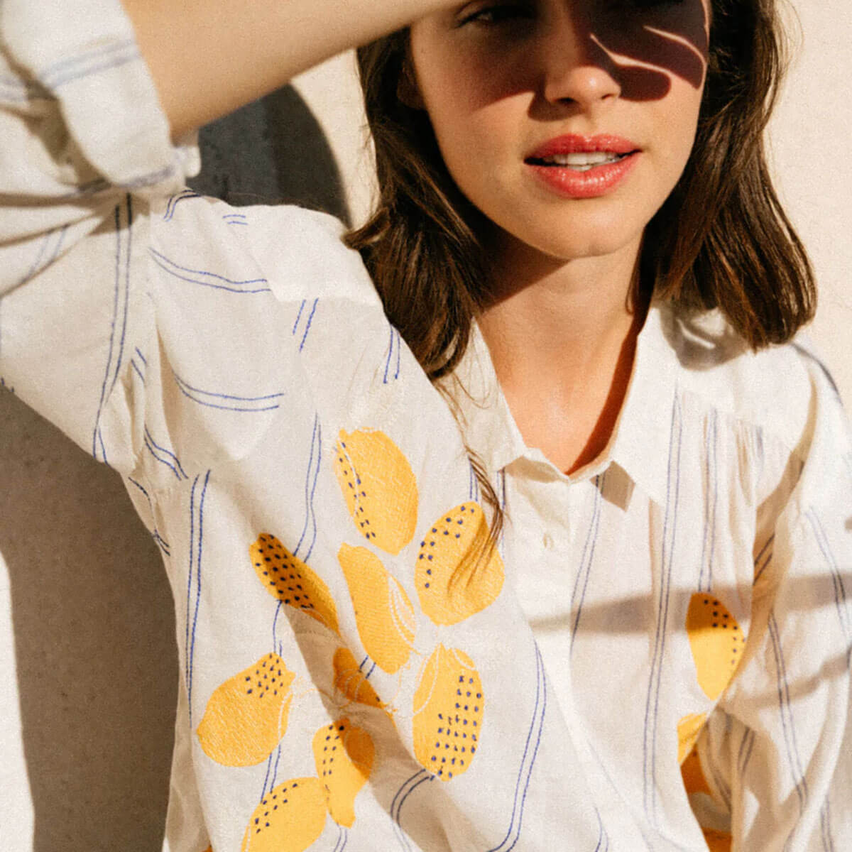 Ali Limone Shirt in Multi by Sacrécoeur
