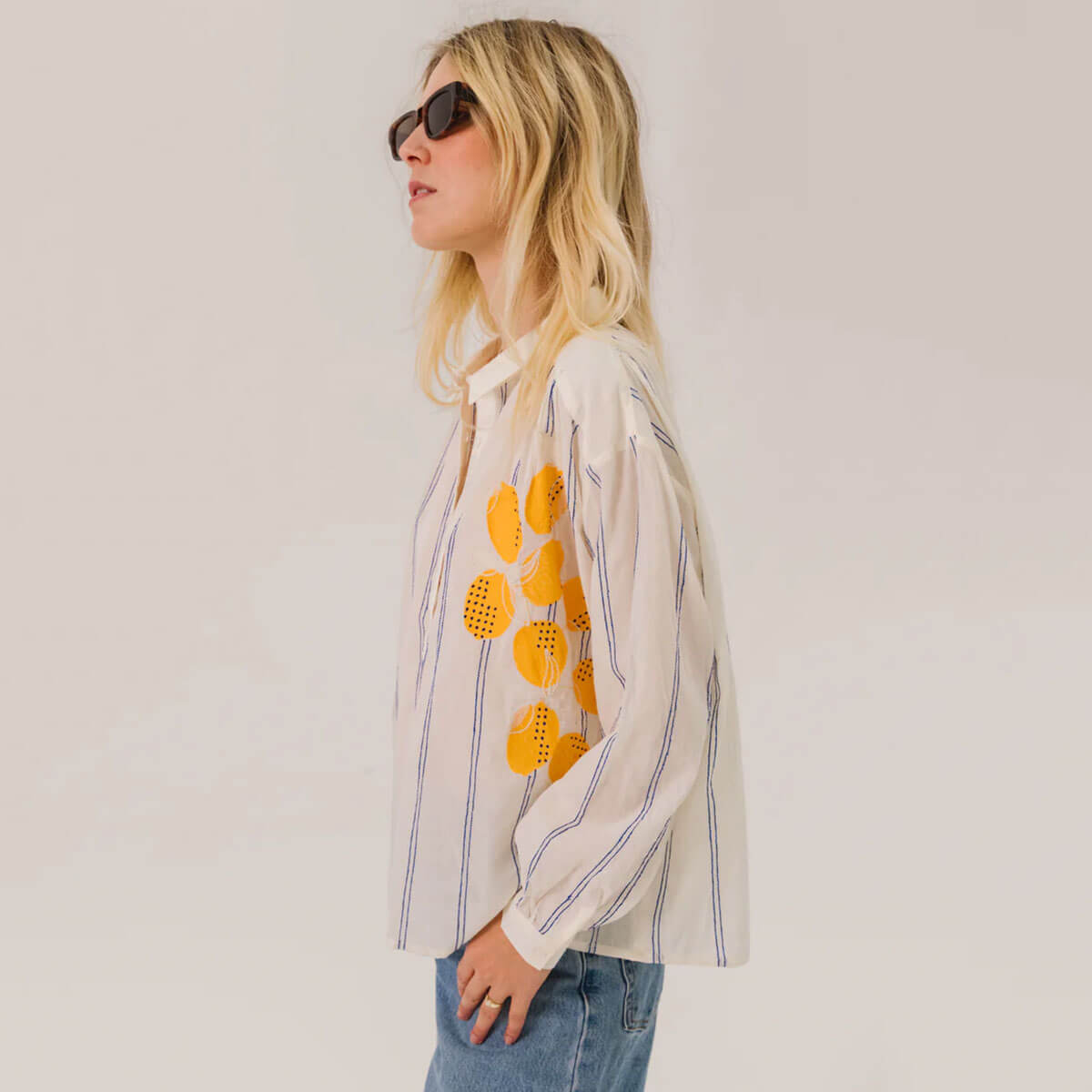 Ali Limone Shirt in Multi by Sacrécoeur