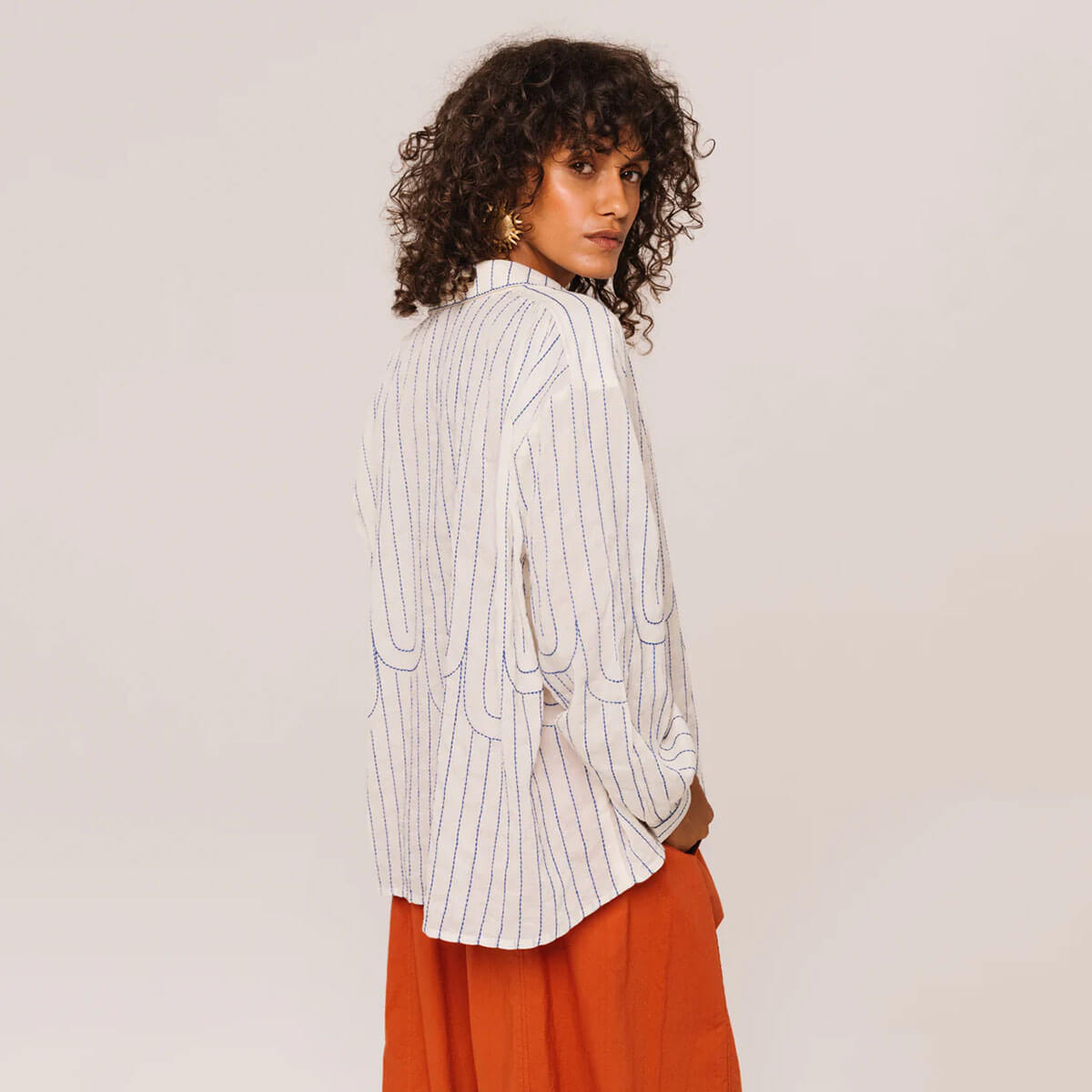 Ali Mistral Shirt in Blue by Sacrécoeur