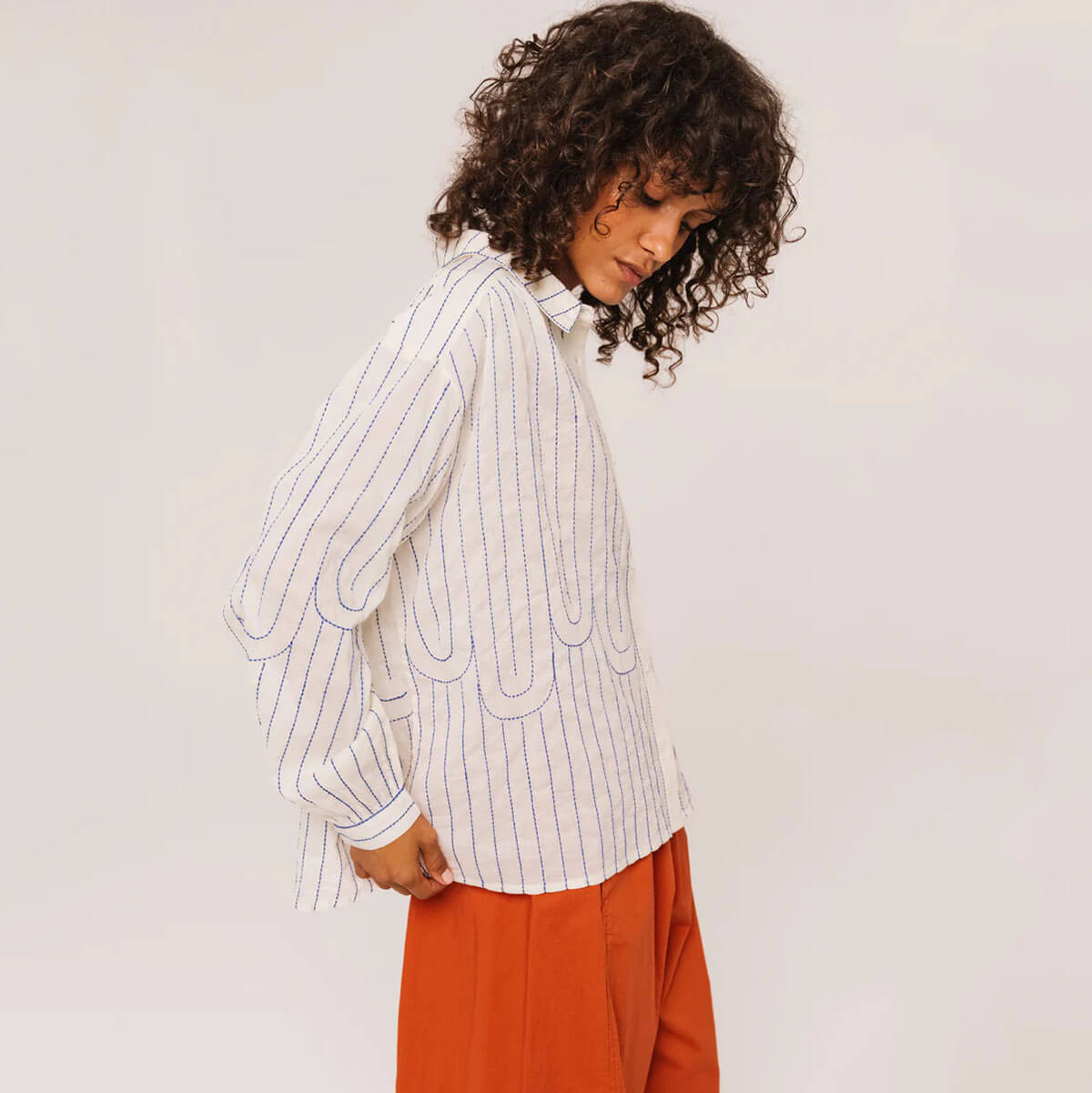 Ali Mistral Shirt in Blue by Sacrécoeur