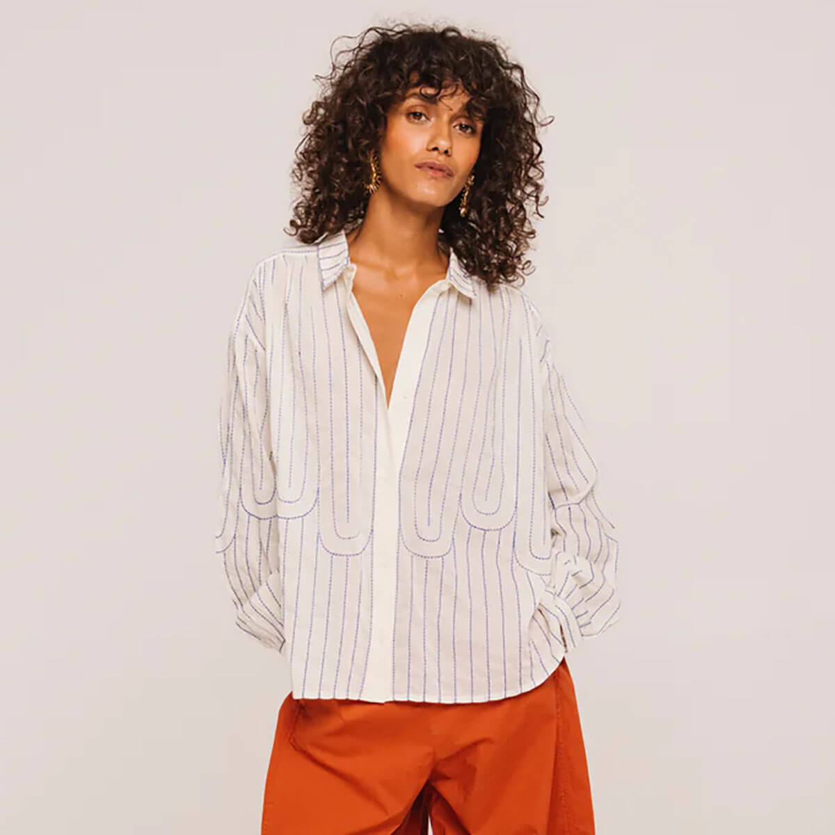 Ali Mistral Shirt in Blue by Sacrécoeur
