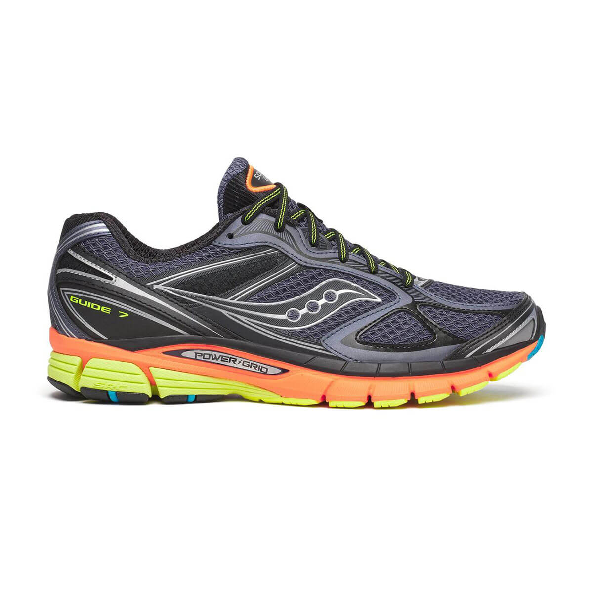 ProGrid Guide 7 Trainer in Grey / Multi by Saucony