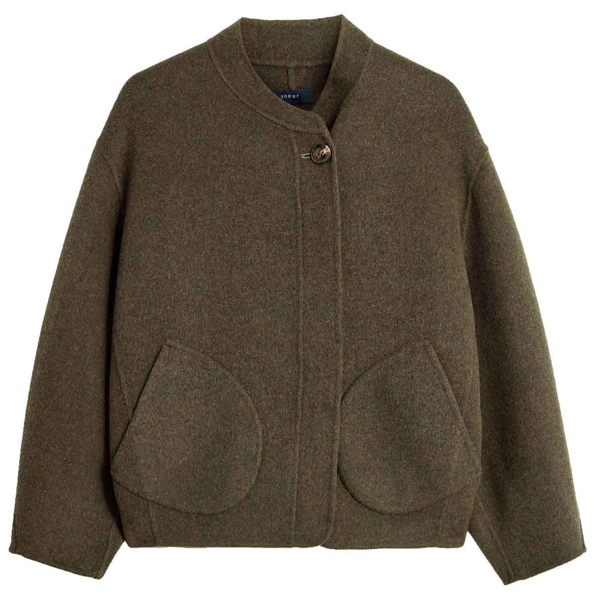 Windsor Coat in Khaki by Soeur