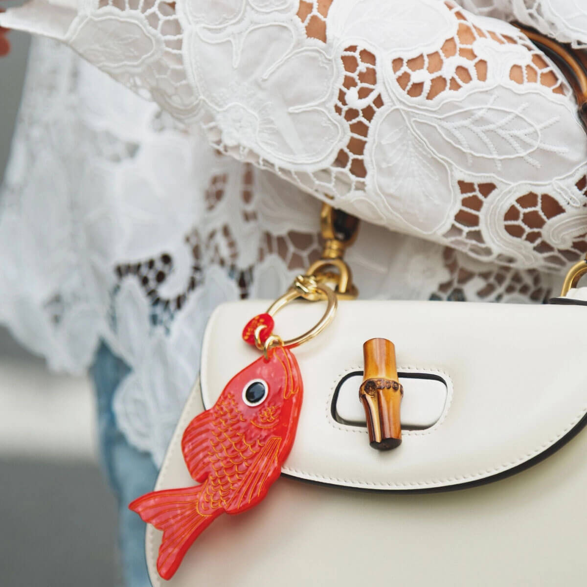 Golden Sea Bream Bag Charm by Solar Eclipse