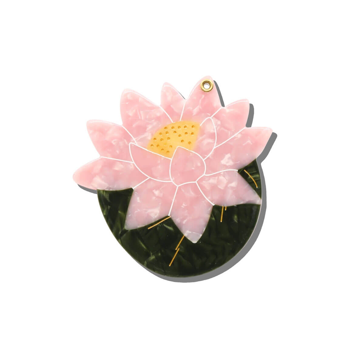 Japanese Lily Compact Mirror by Solar Eclipse