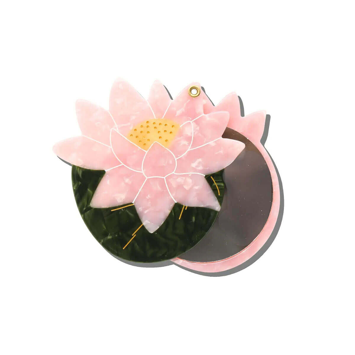 Japanese Lily Compact Mirror by Solar Eclipse